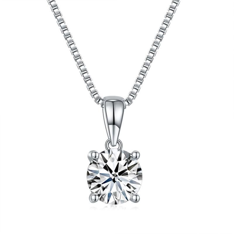 DIAMOND STERLING SILVER NECKLACE outlets #A481