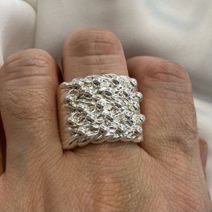 Silver keeper ring mens discount